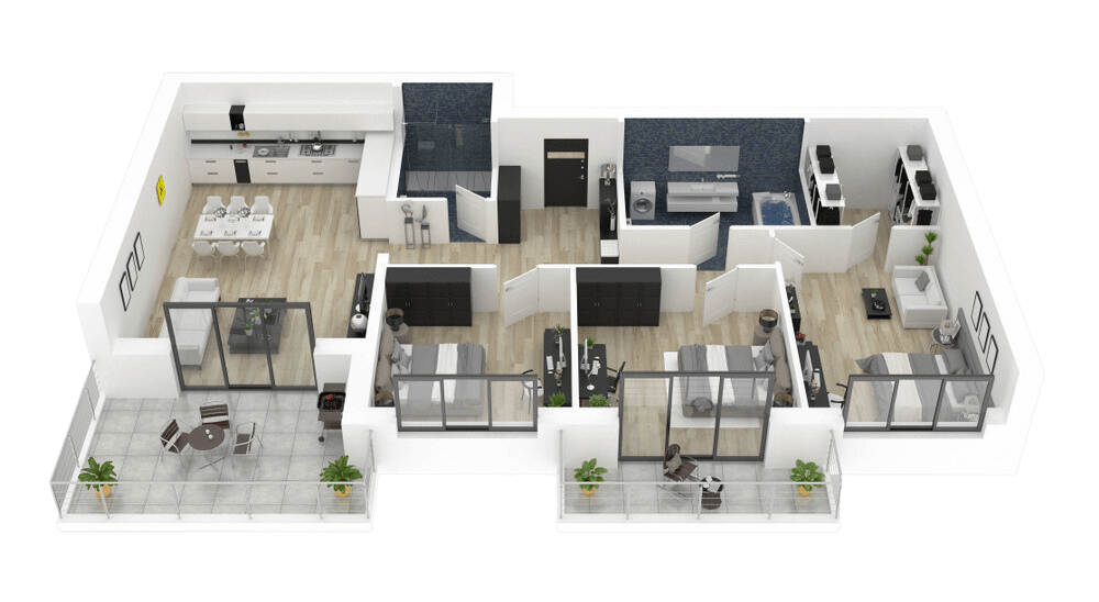 Matterport 3D dollhouse floor plan