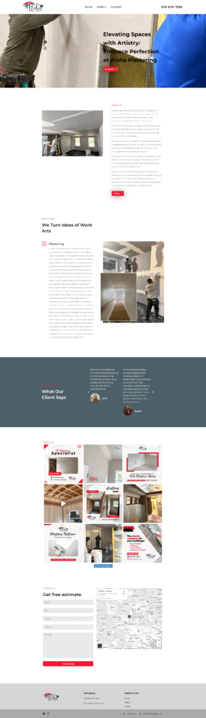 Website design portfolio example