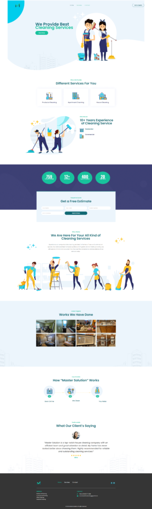 Website design portfolio example
