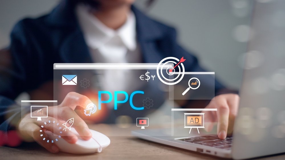 Pay-per-click (PPC) advertising concept