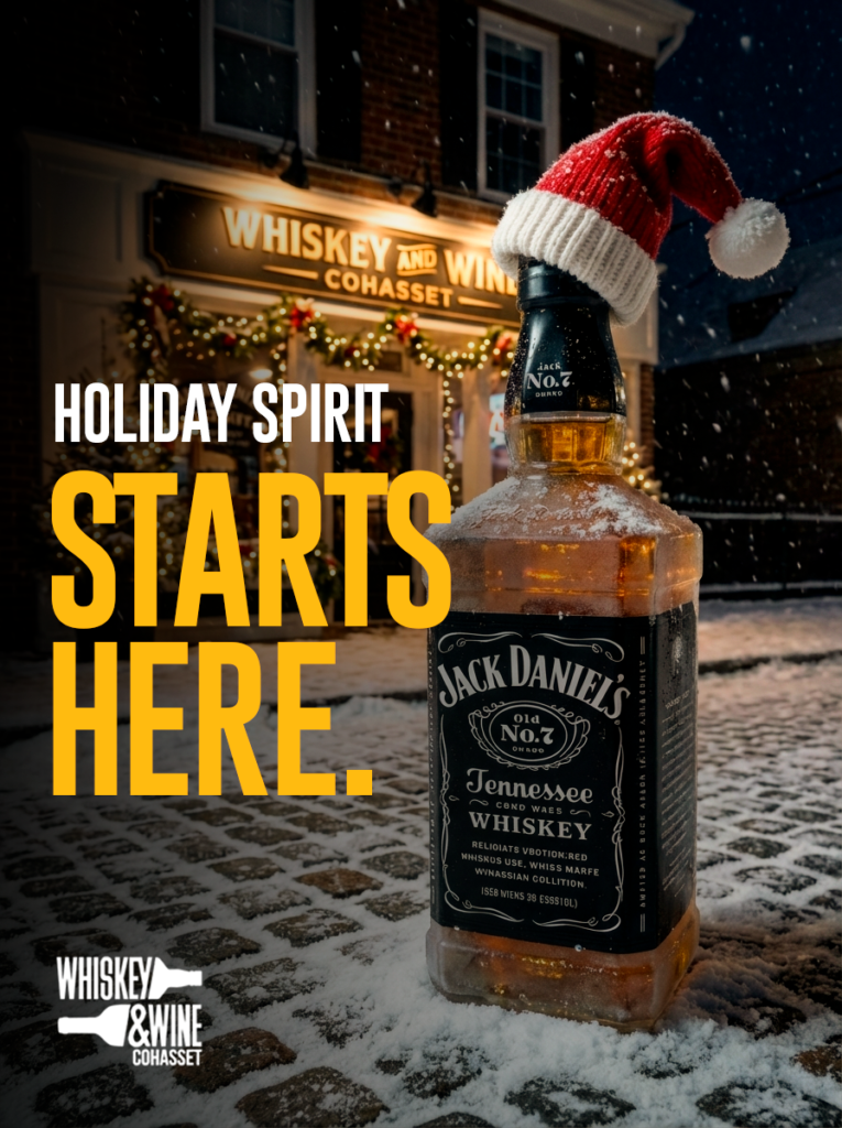 Holiday social media post design for a liquor store